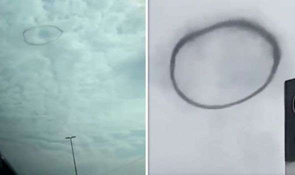 Mysterious Black O-shaped phenomenon in the sky sparks alien invasion fears