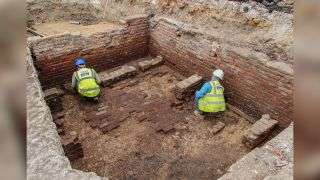 The excavations also revealed two brick beer cellars, which are thought to have belonged to an inn at the site.