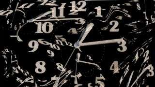 Distorted clock, warped time