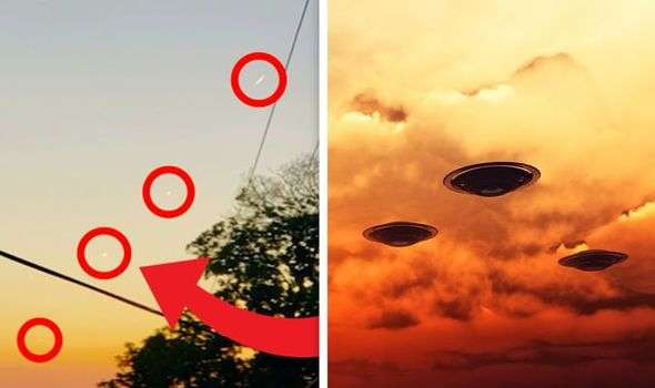 UFO sighting: Disturbing footage shows ‘squadron of UFOs’ shooting across sky – claim