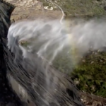 Trippy ‘reverse waterfalls’ seen flowing backwards in Australia