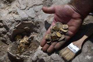 Youths found an 1,100-year-old gold hoard during an excavation in Israel. 