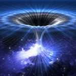 What would happen if a black hole fell into a wormhole?