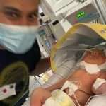 Grieving dad takes newborn baby home alone after crash that killed pregnant wife