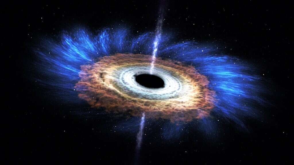 Identified where black hole jets emit their energy