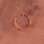 Gas Orbiter: martian crater in the lens