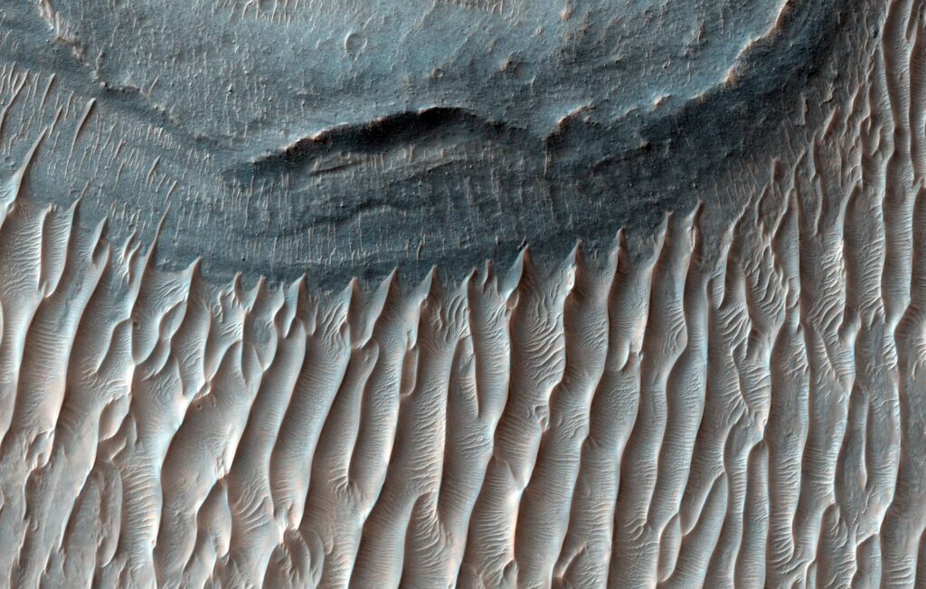 Ice deposits on Mars