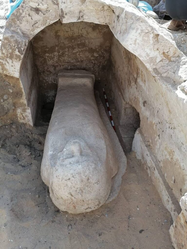An ancient Egyptian sarcophagus