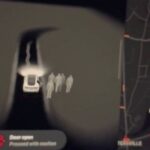 Tesla driver screams in fear as car detects mysterious figures in graveyard