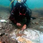 Mosaic Floor Of Sunken Roman Villa Restored Near Naples