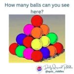 You have 20/20 vision if you can count how many balls there are in this optical illusion