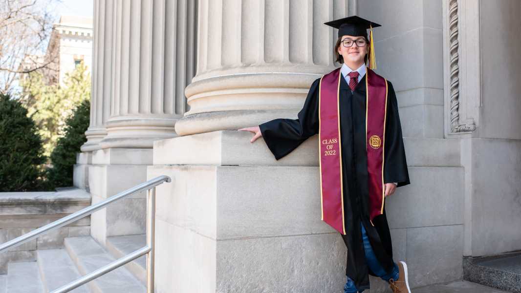 Meet Elliot Tanner, a 13-year-old boy who just graduated with a degree in physics.