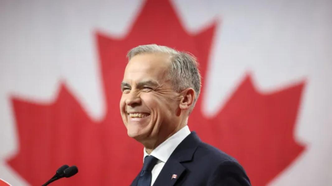 Former Bank of Canada and Bank of England Governor Mark Carney speaks after he won the race to become leader of the ruling Liberal Party of Canada and succeed Justin Trudeau as prime minister in Ottawa, Ontario, Canada March 9, 2025. REUTERS/Carlos Osorio/Pool???