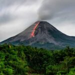 The closer a volcano is to an eruption, the greener the trees around it look from space.
