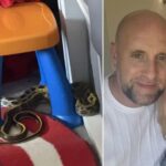 Mother horrified to find 7ft python crawling around her child's bedroom