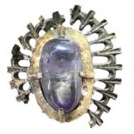 Medieval Amethyst Gemstone Found in Polish Castle Moat