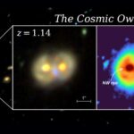 The James Webb Telescope has captured the “Cosmic Owl,” a rare structure formed by the collision of ring galaxies.
