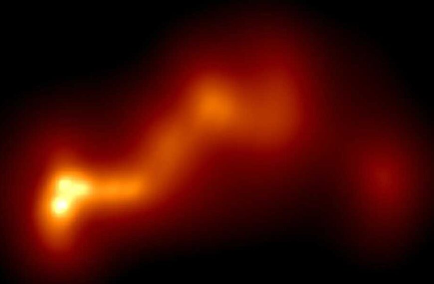 Exotic 'blazar' is part of most extreme binary black hole system ever discovered, warped jet suggests