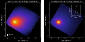 The first observation of interstellar comet 3I/ATLAS by the James Webb Space…