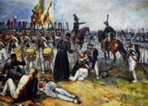 Who was the military clergy subordinate to in the Russian Empire?