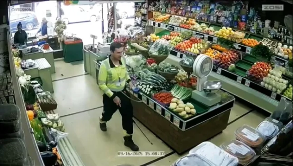 CCTV footage shows a Cadent gas engineer checking for gas leaks in a store. An engineer sent to check a suspected gas leak at a greengrocer was shocked to discover the world's smelliest fruit was the cause. Staff at Strongs Fruit and Veg in Lytham were stunned when a Cadent gas engineer entered the store to try to determine the source of the leak. Photo published on September 22, 2025.