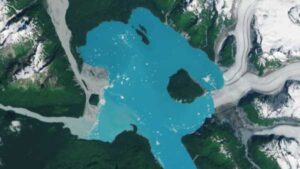 A 'new' island has emerged from melting ice in Alaska
