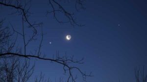 Triple Conjunction 2025: Tomorrow, the Moon, Venus, and the bright star Regulus…