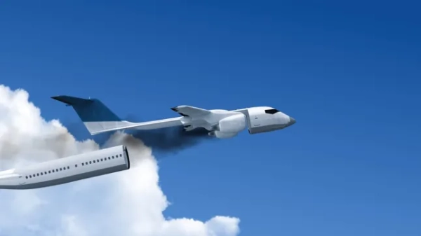 An airplane with a capsule for rescuing passengers (cargo) in case of a crash