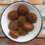 Schoolchildren fell ill after eating falafel contaminated with human waste.