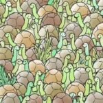 Only people with a high IQ can find a snake hidden among…