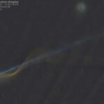 ‘Amazing’ picture shows Comet Lemmon and meteor apparently linked above the planet.