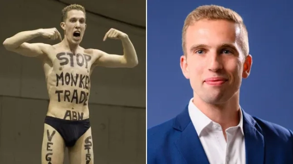 Dutch parliamentary candidate wrongly arrested for being 'vegan streaker'. Kevin Nuijten was held for 15 minutes after officers mistook him for notorious animal rights activist Peter Janssen