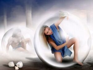 The simplest psychoenergetic protection