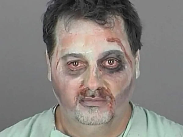 The best mug shots featuring people who have been arrested over the Halloween period have been revealed on the Internet. Kevin Fearn may not be an actual zombie, but he's just as creepy! The 47-year-old was arrested at a Halloween party in full costume on Oct. 30, 2011 after getting too handsy with a fellow partygoer.