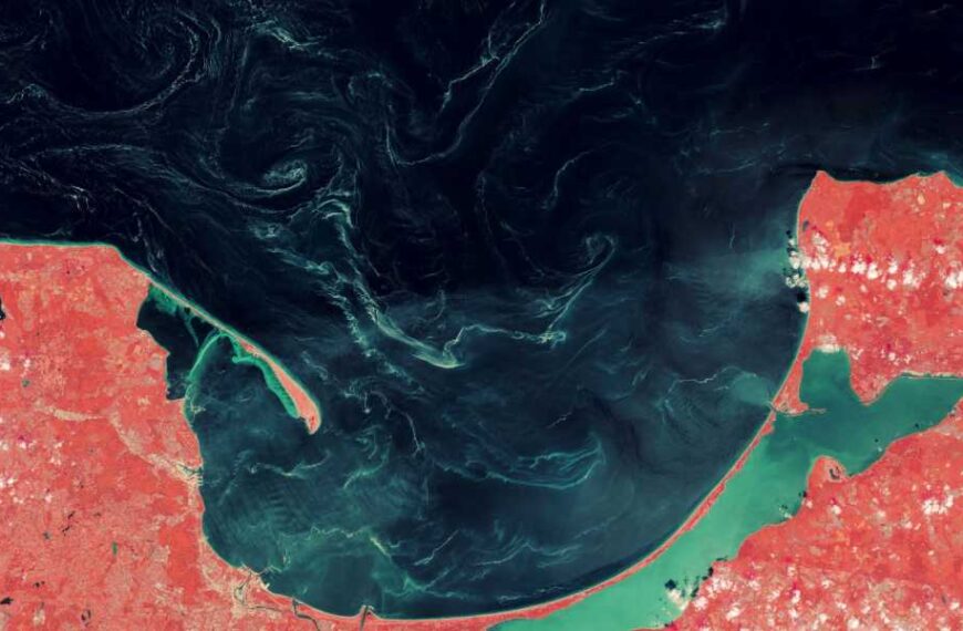 Mysterious Substance Spotted Swirling on Surface of Baltic Sea – Earth from&hellip;