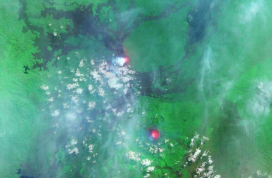 Pair of ‘Glowing’ Lava Lakes Discovered at Africa’s Most Active Volcanoes Erupting…