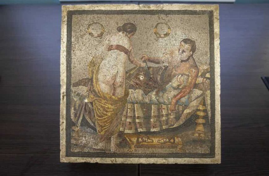 Erotic Mosaic Stolen by Nazi Captain Returned to Pompeii