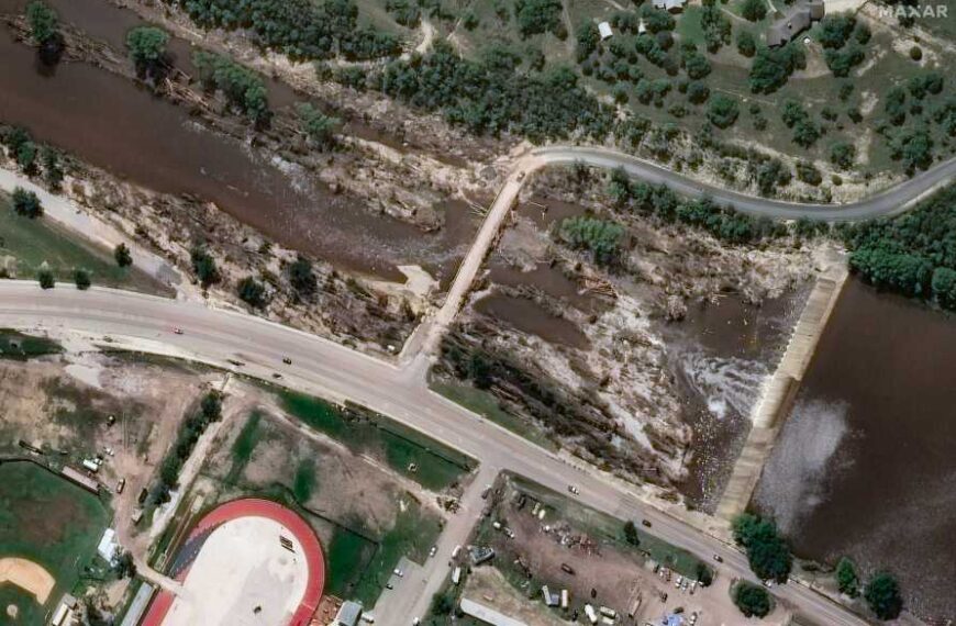 Texas flood devastation seen in before and after satellite images