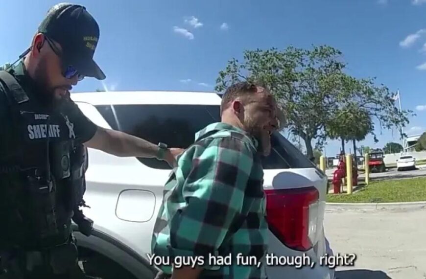 Alleged Florida thief offers cops drinks after chase