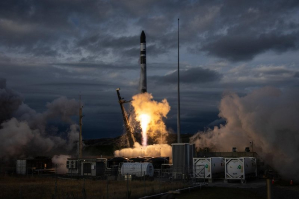 Rocket lab launched its 79th Electron mission for Q-shu Pioneers of Space, a Japanese space company, early Sunday. Rocket Lab ended 2025 with a 100% success rate for its launches. Photo courtesy of Rocket Lab.