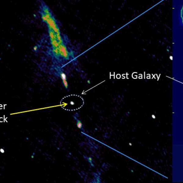 ‘Very Rare’ Jet of Black Hole Energy Discovered Bursting Through Spiral Galaxy&hellip;