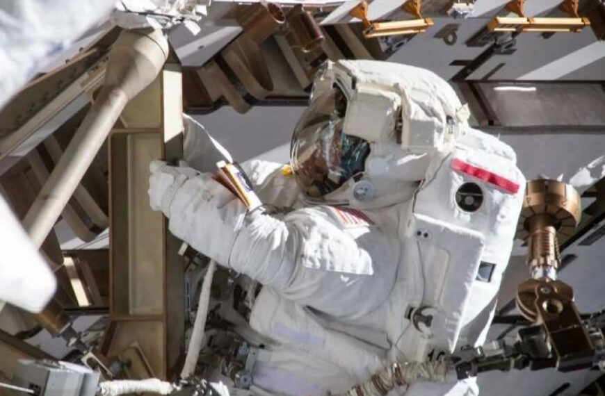 Two astronauts plan 6 1/20-hour spacewalk to upgrade International Space Station