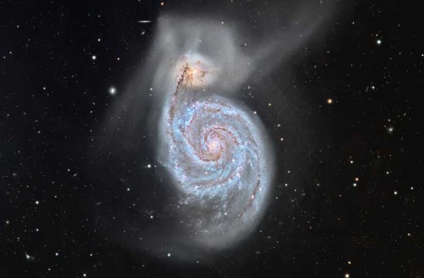 Amateur astronomer captures detailed images of the Alligator and Whirlpool galaxies from…