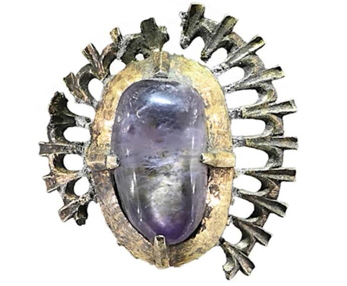 Medieval Amethyst Gemstone Found in Polish Castle Moat