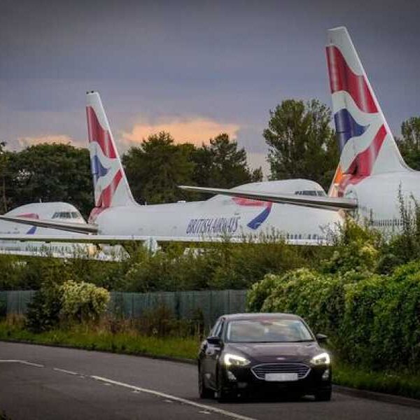 Britain’s ‘plane graveyard’ where one of Saddam Hussein’s private jets is located