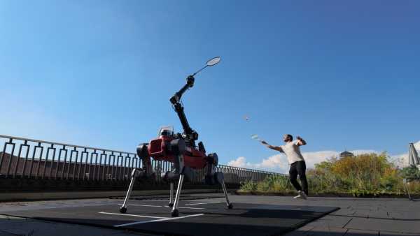 AI Robot Dog Aces Human Badminton Match