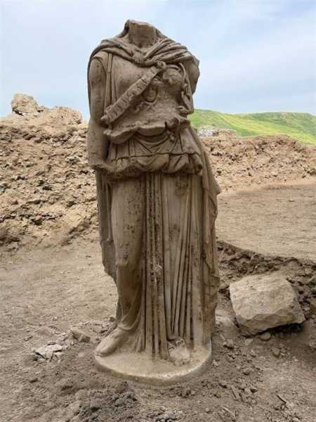 Ancient statue of Athena found in biblical city during groundbreaking excavation